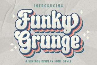 Funky Grunge Fonts for Creative Design Projects