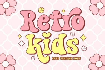 Retro Fonts for Kids' Creative Projects