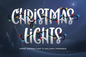 Inspire Your Designs with a Christmas Lights Font