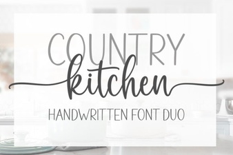 Country Kitchen Fonts for Authentic Home Designs