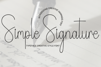 Clean Signature Fonts for Personal Projects and Design