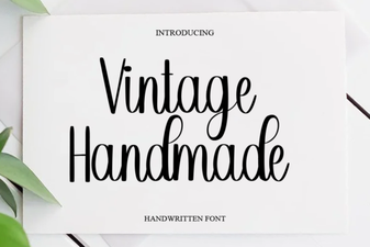 Craft Unique Projects with Vintage Handmade Fonts